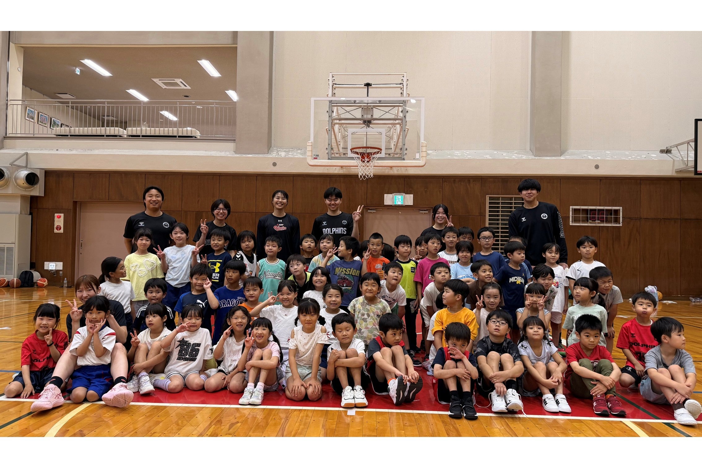 【活動レポート】名古屋市東区役所主催、小学生バスケットボール教室に選手が参加