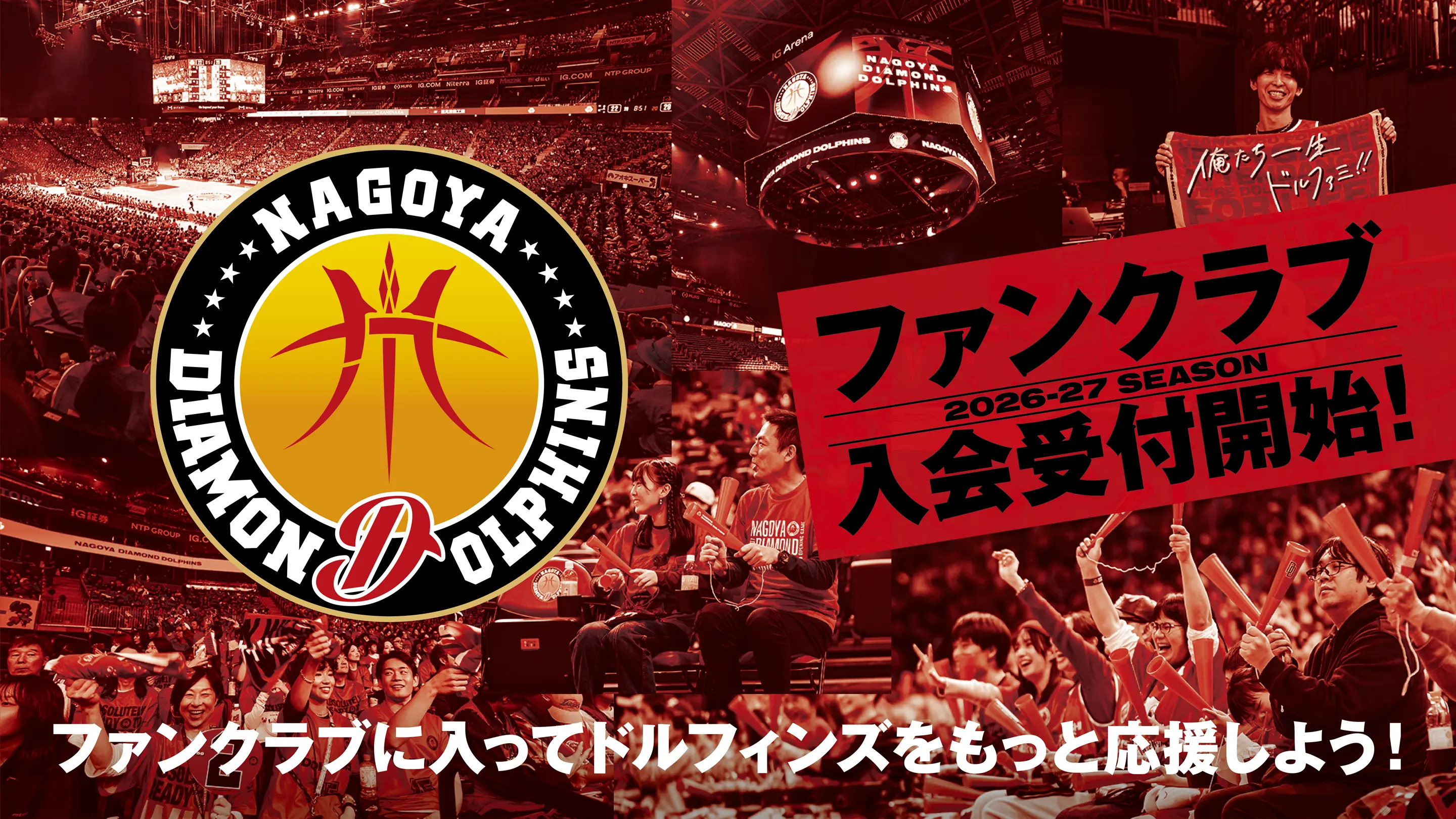 2025-26 SEASON NAGOYA DIAMOND DOLPHINS FAN CLUB 新規入会受付中！